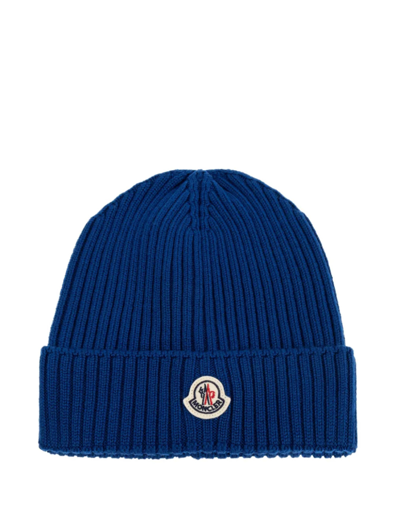 

Шапка-бини в рубчик Moncler Enfant, синий