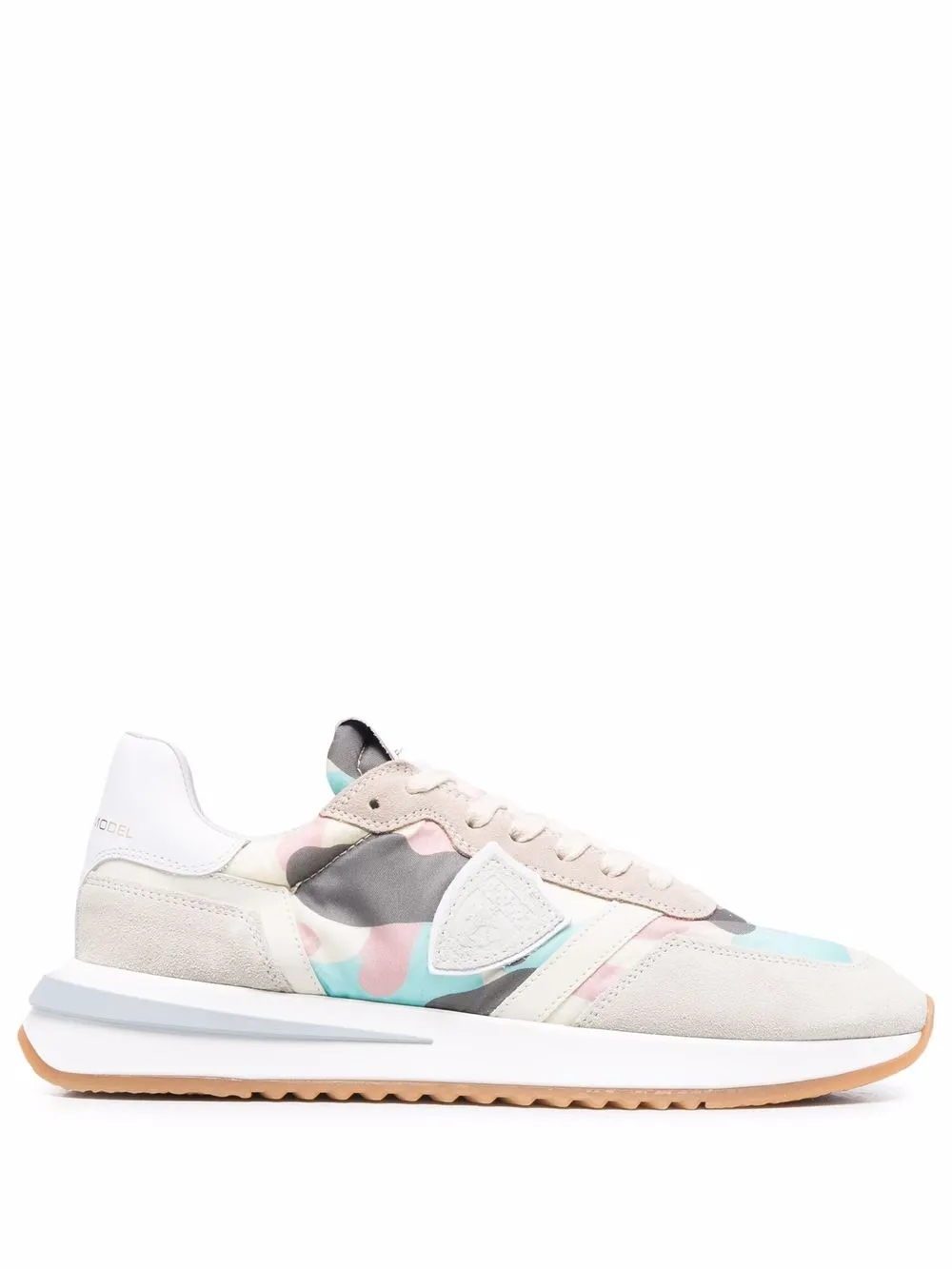 Кроссовки Tropez 2.1 Camouflage Philippe Model Paris, нейтральный