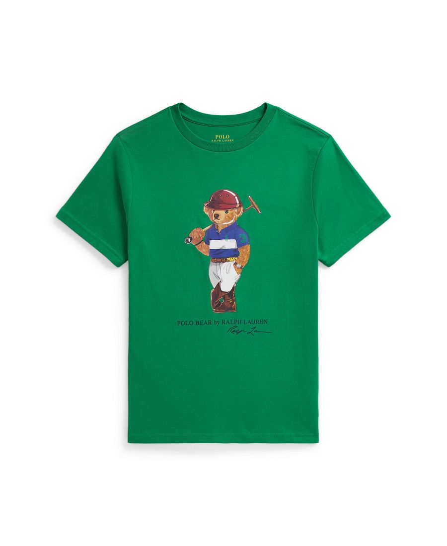

Детская хлопковая футболка Polo Bear (размер 8-20) Polo Ralph Lauren, Green, Зеленый, Детская хлопковая футболка Polo Bear (размер 8-20) Polo Ralph Lauren, Green