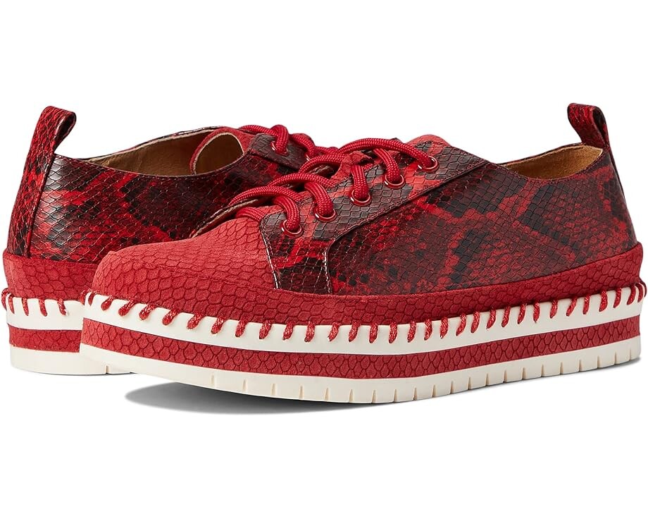 

Оксфорды FIVE TRIBE Cheeky, цвет Dark Red Suede/Red Snake