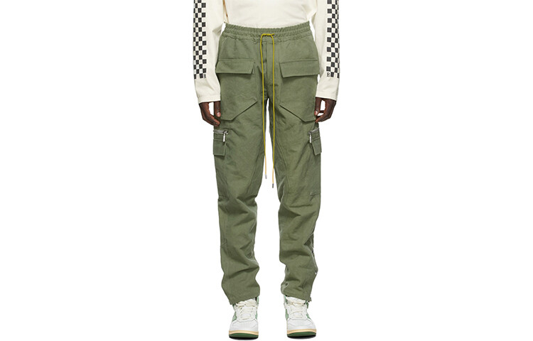 

Брюки-карго мужские зеленые Rhude, зеленый