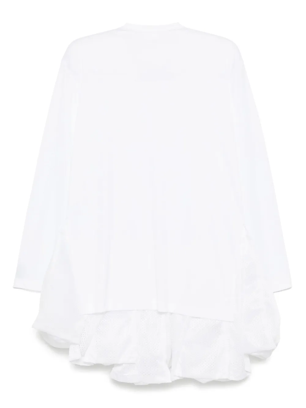 Платье с длинными рукавами и оборками COMME DES GARCONS, белый — фото 2