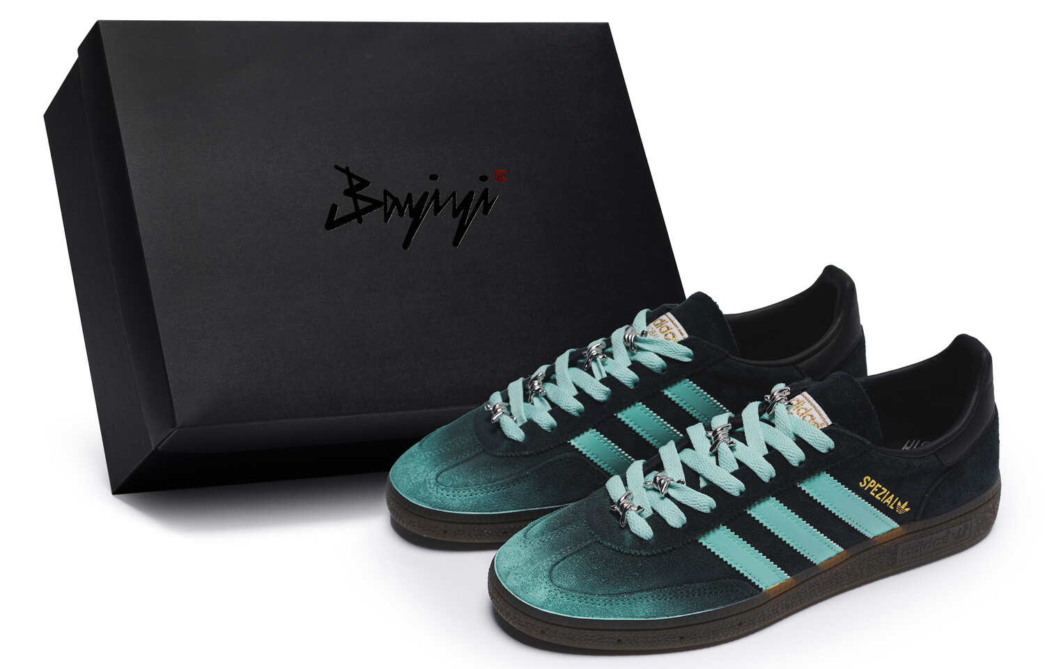 

Кроссовки adidas originals HANDBALL SPEZIAL Skateboarding Shoes Unisex Low-top Black/Tiffany Blue, цвет Tiffany Blue