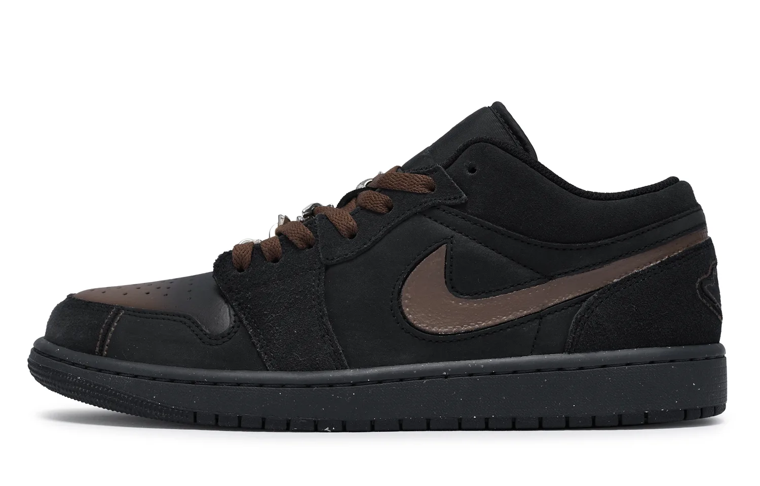 Air 1 Vintage баскетбольные кроссовки мужские low top Coffee Jordan, черный coffee — фото 4