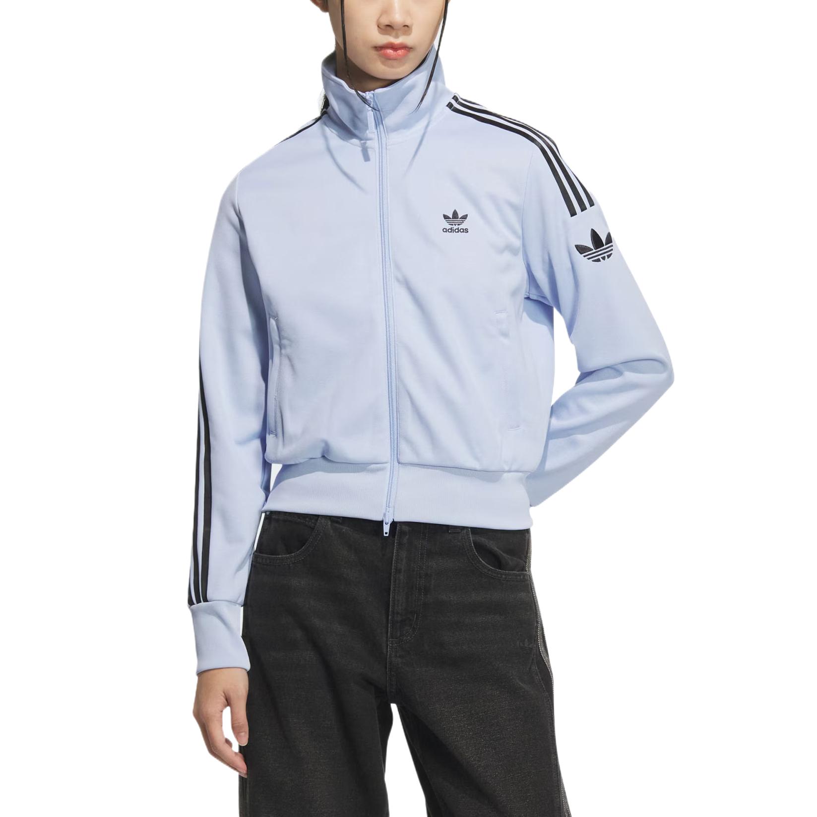 Adidas Originals Ветровка RETROTF TT W светло-розовая голубая, Light Pink Blue — фото 3