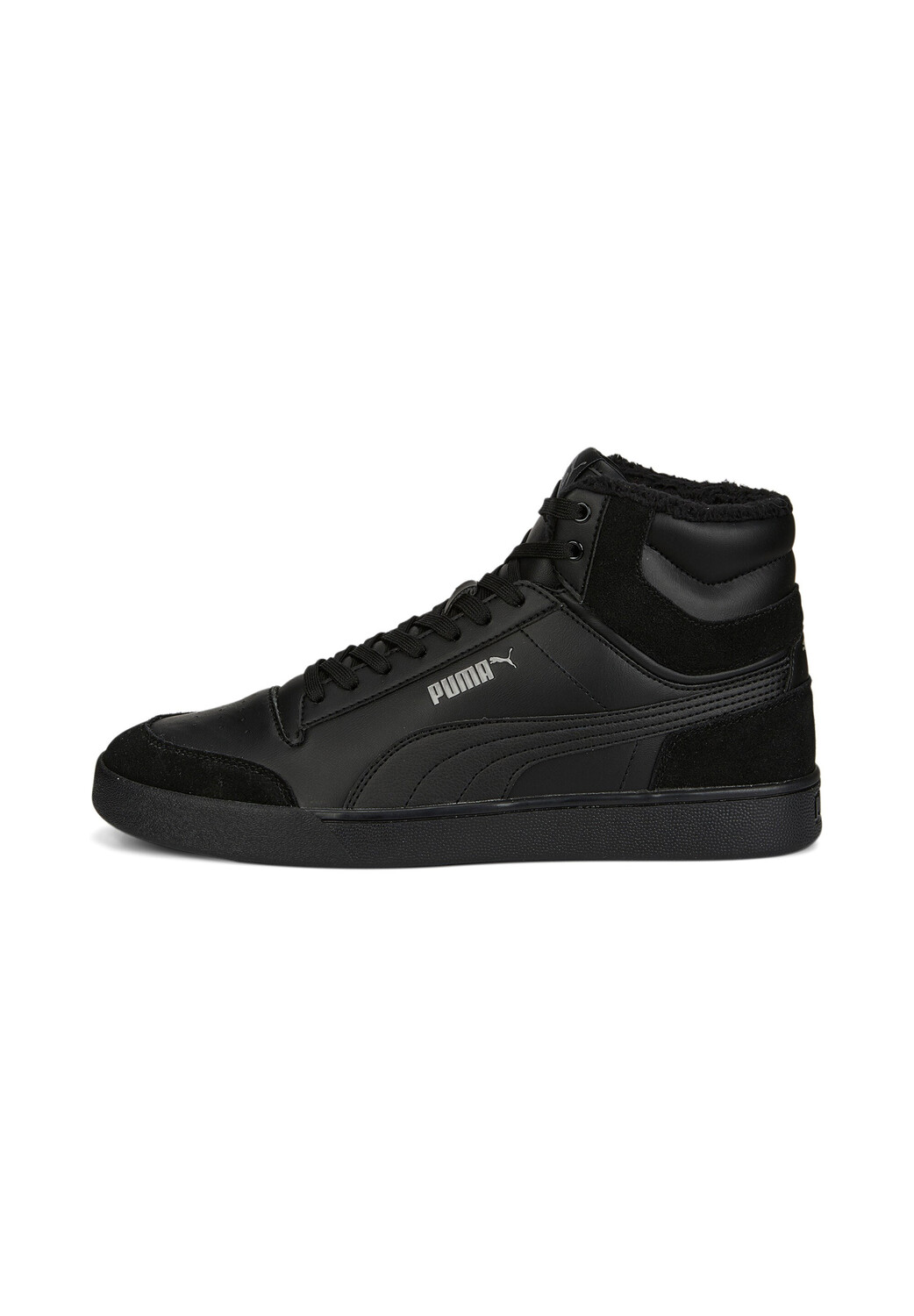 Низкие кроссовки Puma Low Shuffle Mid Fur, черный — фото 2