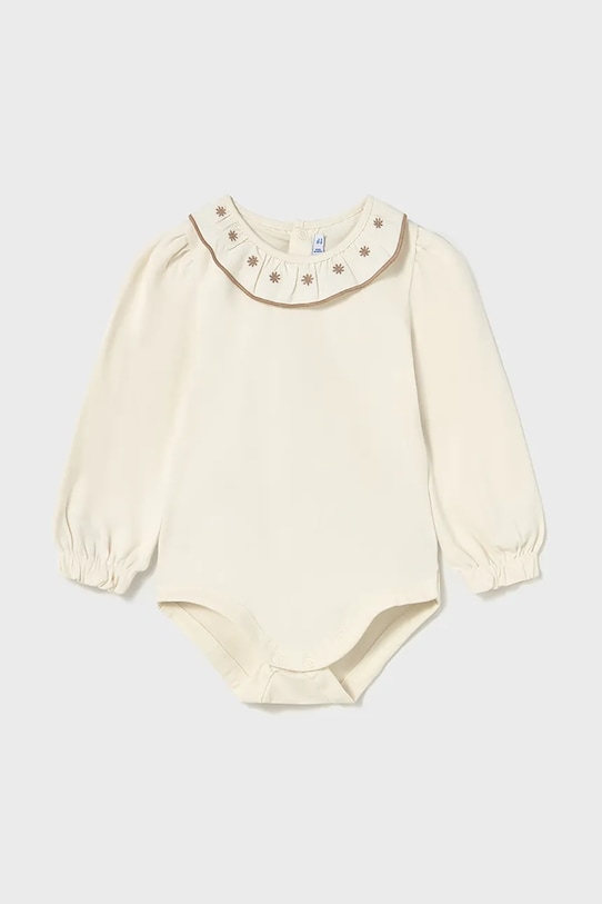 

Хлопковый боди для малышей Mayoral, бежевый