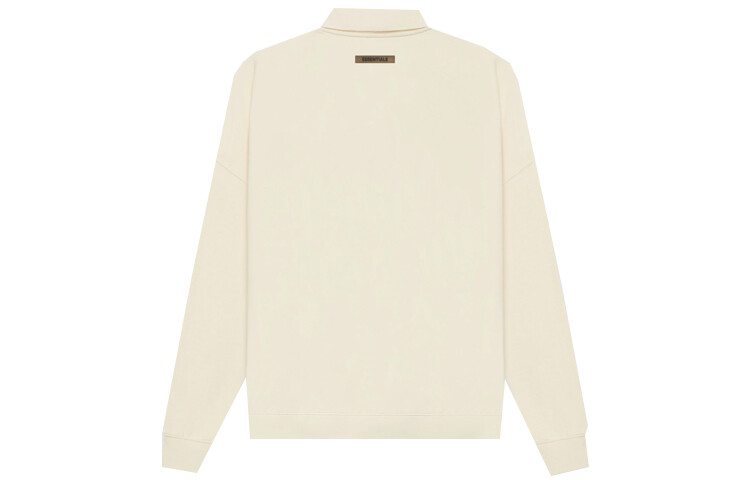 SS21 Рубашка поло унисекс кремового цвета Fear Of God Essentials, кремовый — фото 2