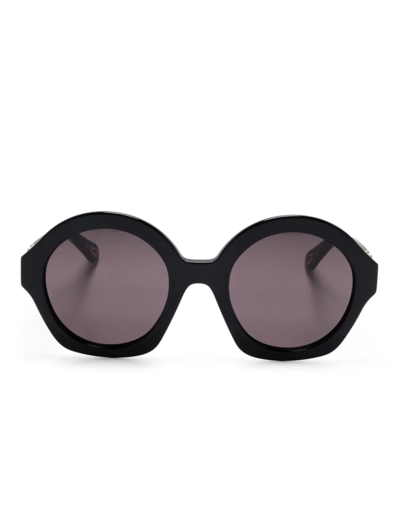 

Chloé Eyewear солнцезащитные очки в массивной оправе, черный