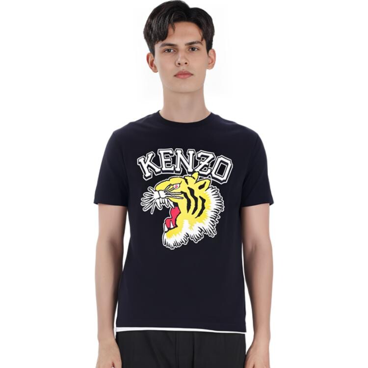 Футболка мужская Kenzo Tiger-print, черный — фото 3