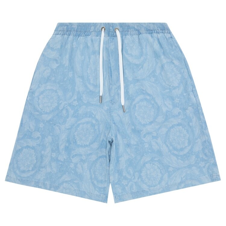 

Шорты Versace Denim Short, светло-синий
