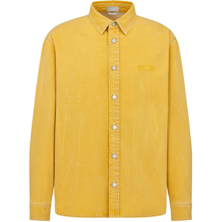 

Рубашка Stone Island X мужская желтая Dior, желтый