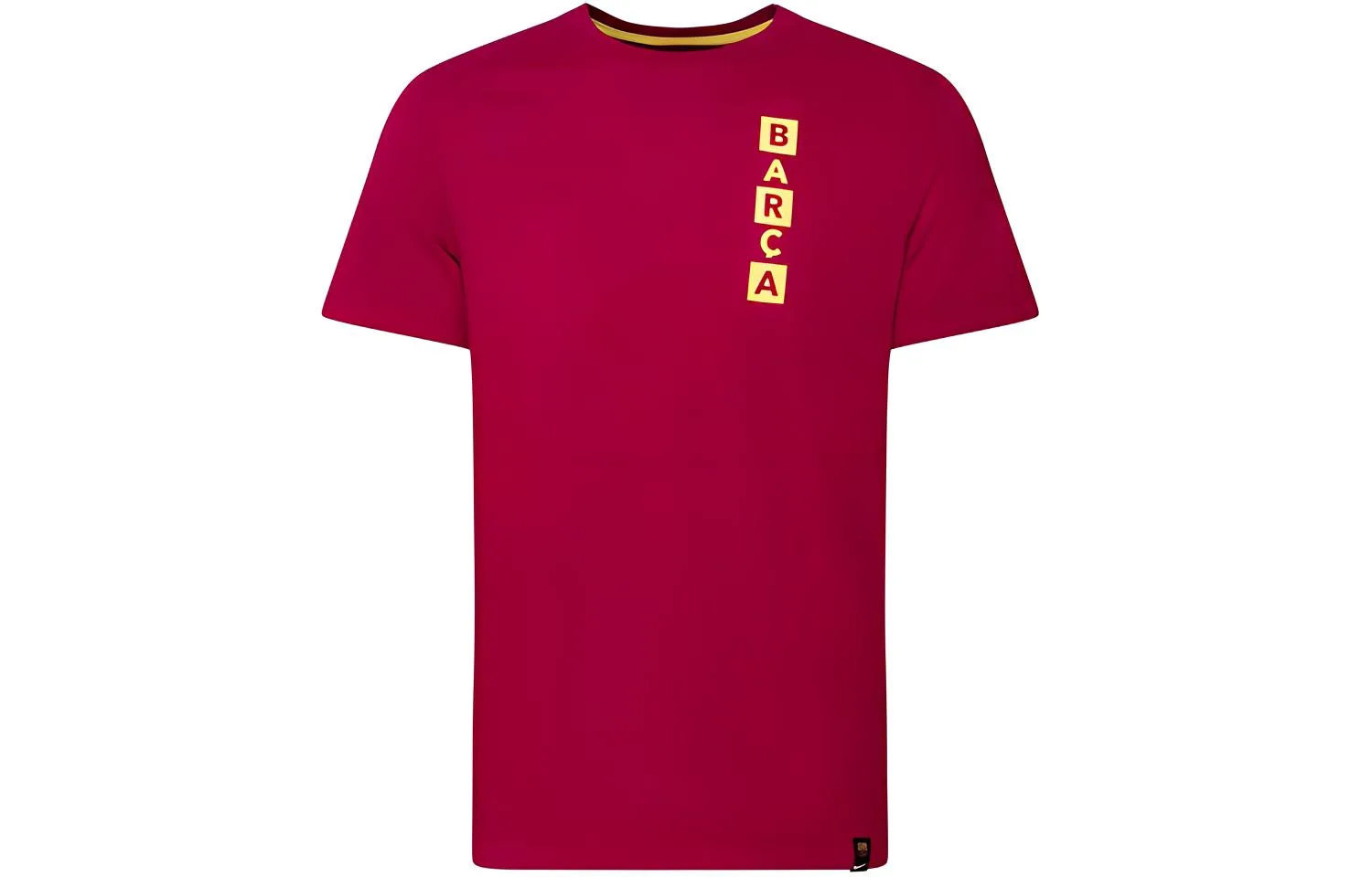 Nike Футболка мужская noble red с круглым вырезом умеренного прямого кроя