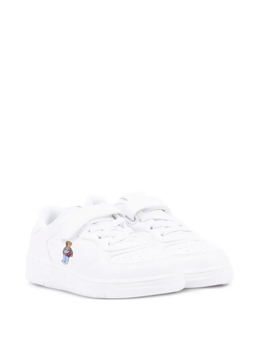 Кроссовки с вышивкой в виде медведя Polo Ralph Lauren Kids, белый