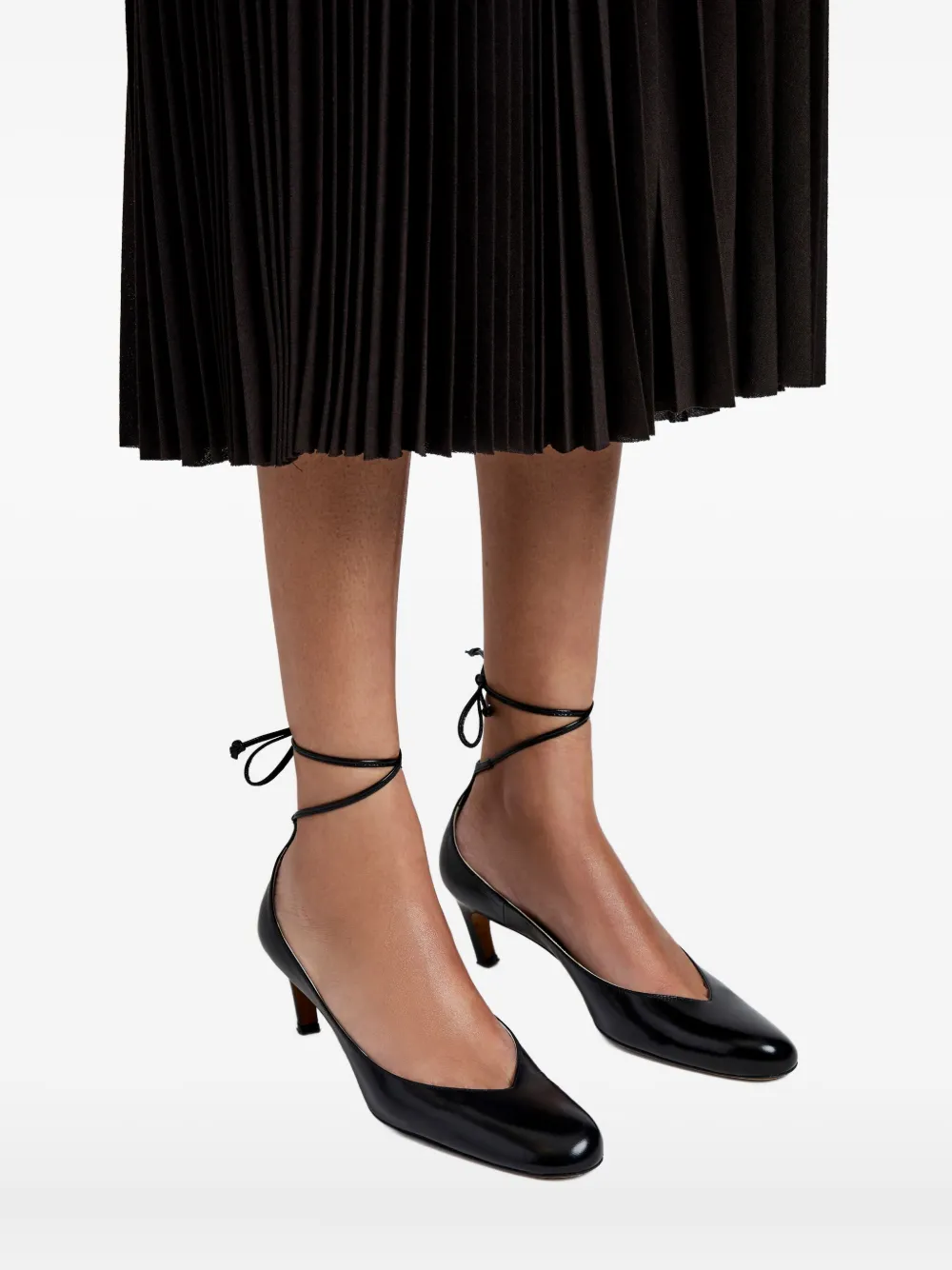Туфли-лодочки Uma с завязками на щиколотке Proenza Schouler, черный — фото 4