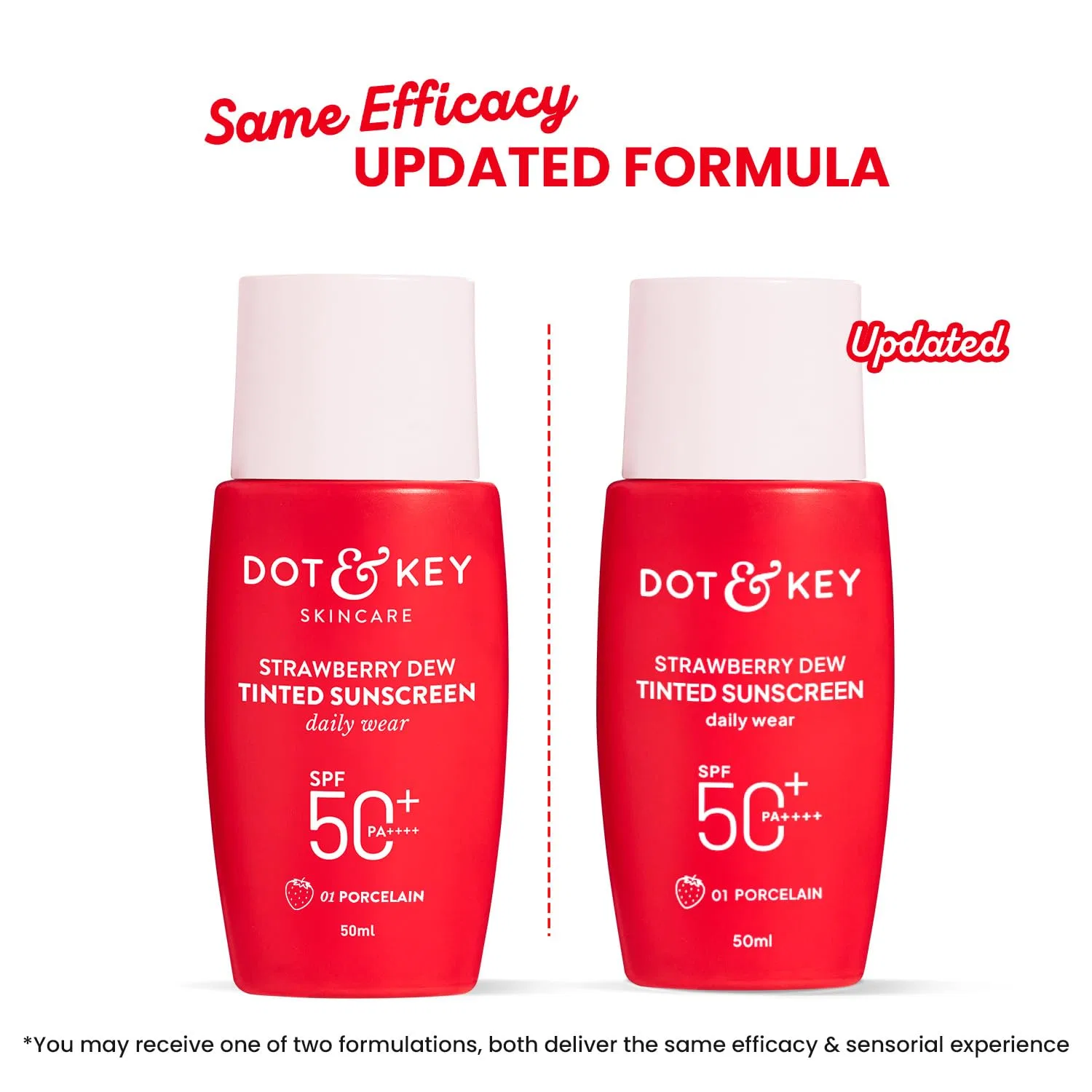 Тонирующий солнцезащитный крем «Strawberry Dew» SPF 50+ Pa++++ от Dot & Key Dot & Key — фото 2