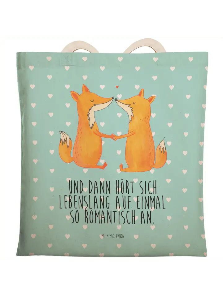 

Шоппер Mr. & Mrs. Panda, цвет türkis pastell