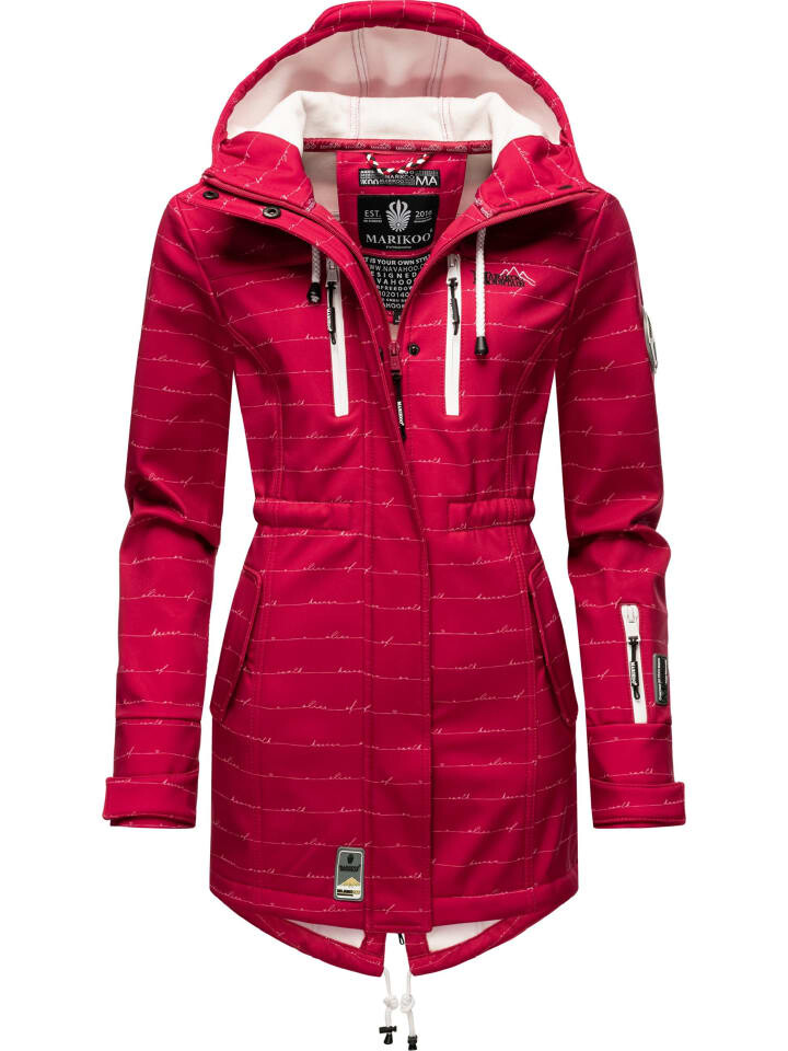

Пальто Marikoo Zimtzicke, цвет fuchsia lines