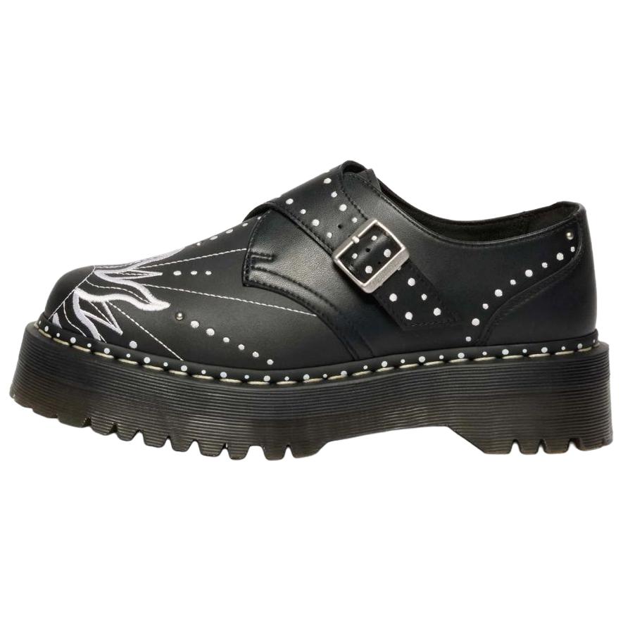 

Dr.Martens Monk Quad Solar Flare повседневные кожаные туфли Unisex черные