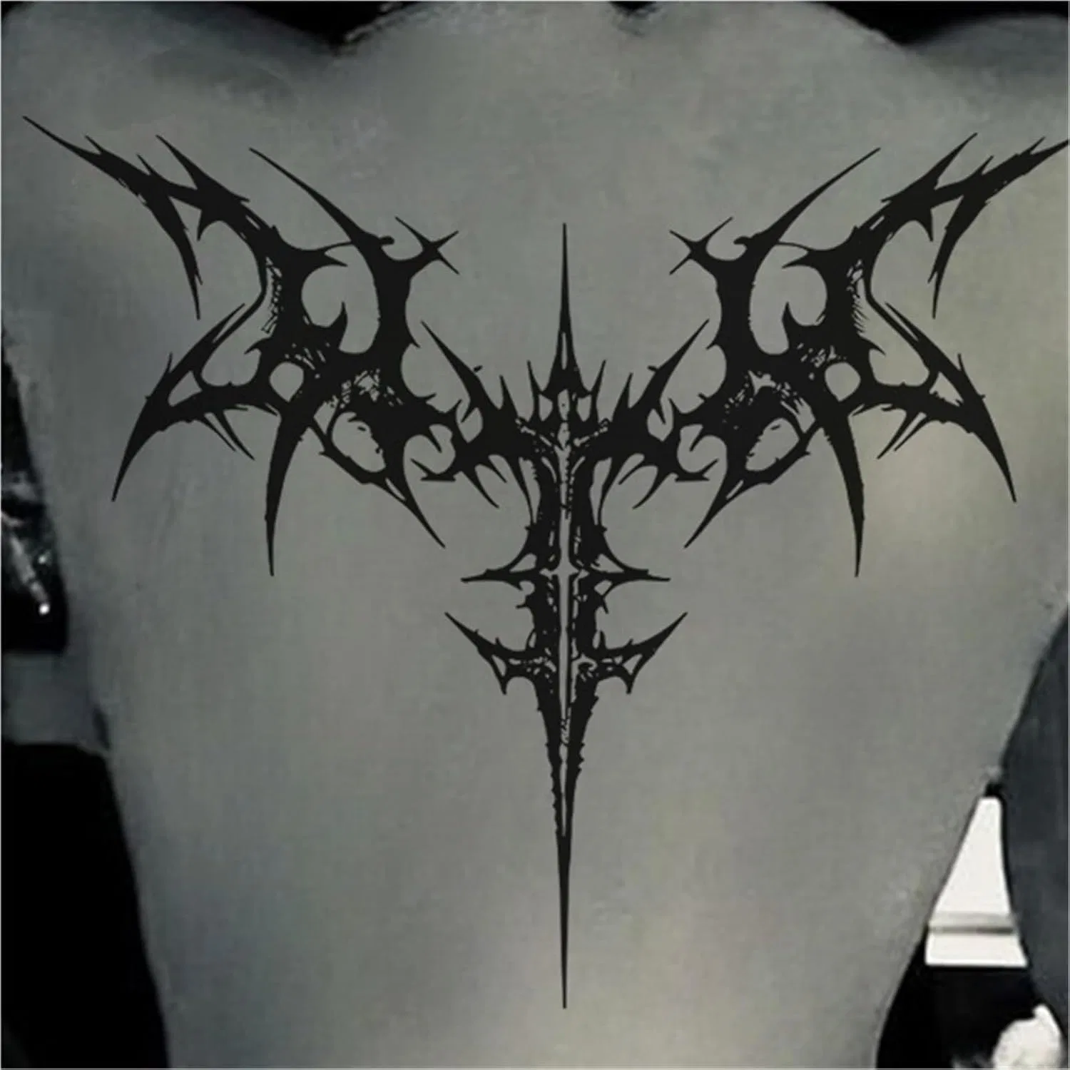 Временная татуировка Dark Demon Wings, белый, 1 шт