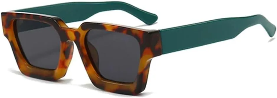 

Женские солнцезащитные очки, мужские, зеленые, красные, UV400, для занятий спортом на открытом воздухе, бега, езды на велосипеде LXLHWN, Leopard Green Grey