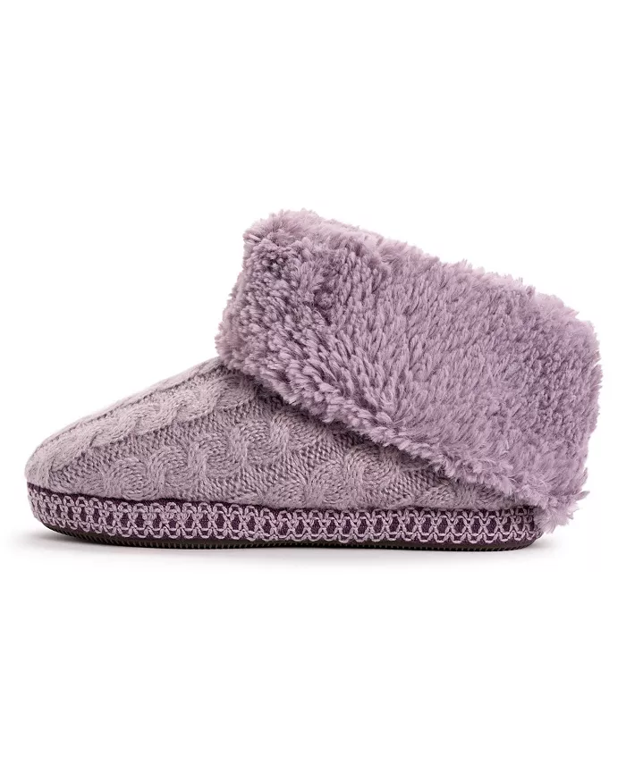 Женские тапочки-угги Melinda Cuff Muk Luks, фиолетовый — фото 2