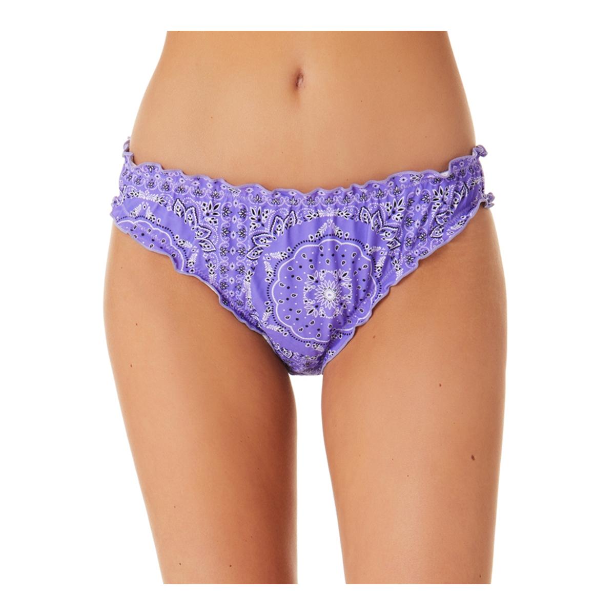 

Женские плавки-хипстеры с принтом, раздельные California Waves, цвет purple print