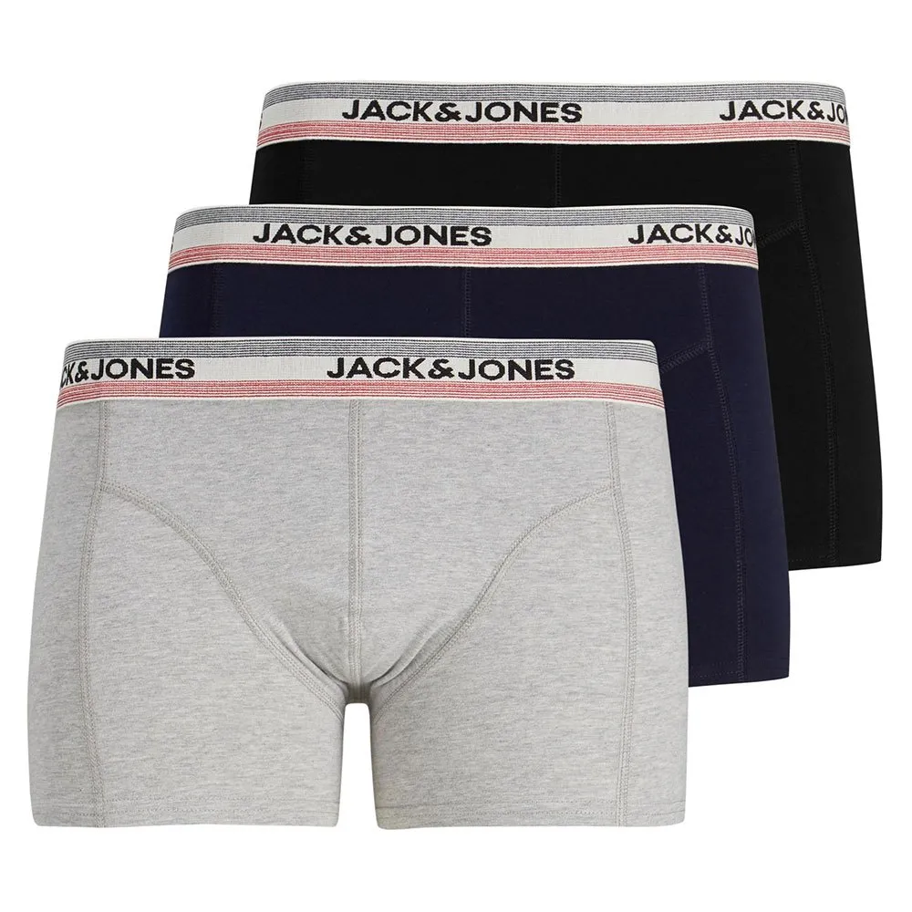 

Трусы-боксеры Jack & Jones Lounge Strib 3 units, разноцветный