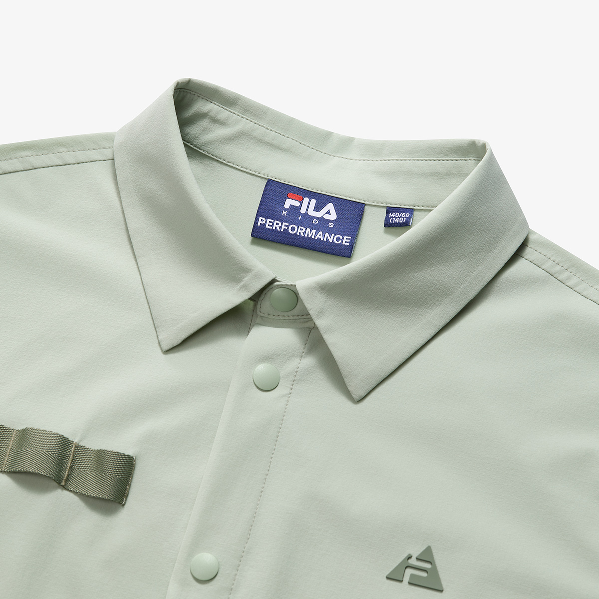 FILA KIDS Рубашка SS25 Extremely Gray Green Teenagers — фото 4