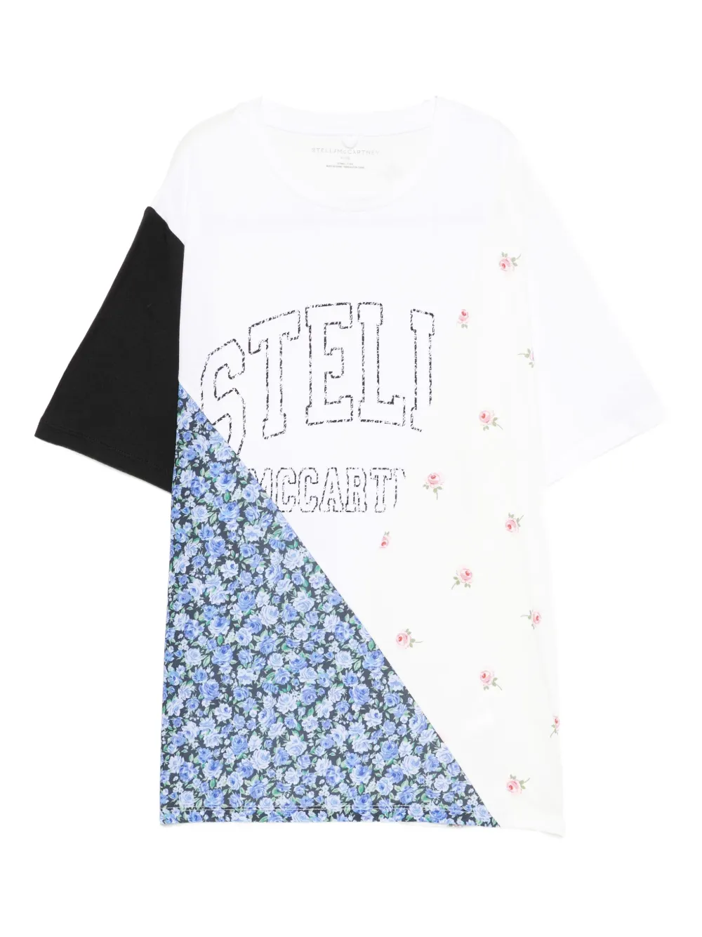 

Футболка с цветочным принтом Stella Mccartney Kids, белый