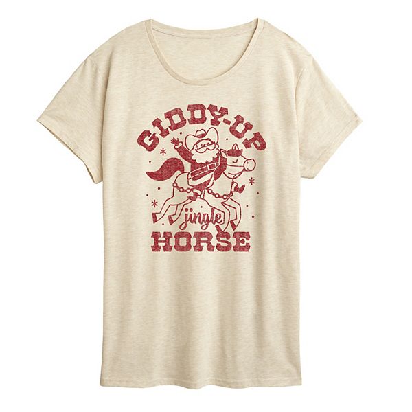

Футболка с новогодним принтом Giddy Up Jingle Horse Licensed Character, Birch