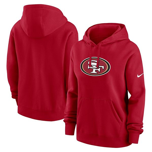 

Женский красный худи с капюшоном San Francisco 49ers Club Fleece Nike
