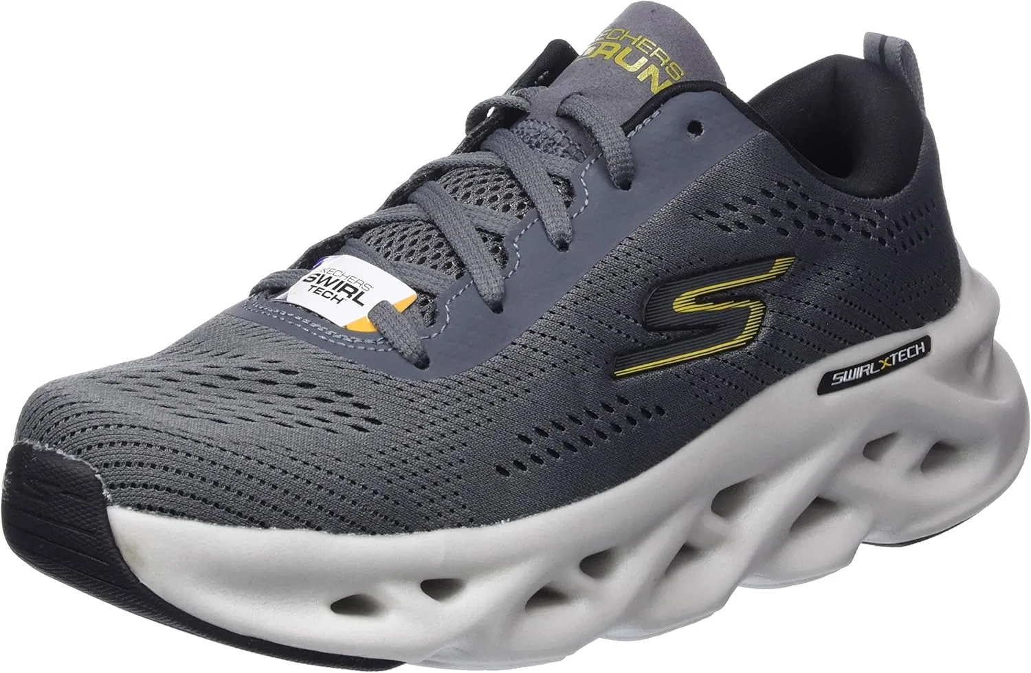 Мужские кроссовки Skechers 220303 CCBK, Anthracite And Black Textile Synthetic