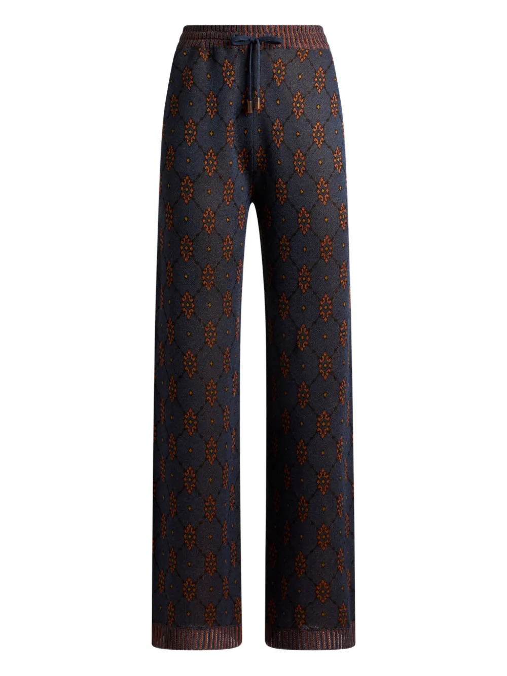 

Узорчатые трикотажные брюки ETRO, черный