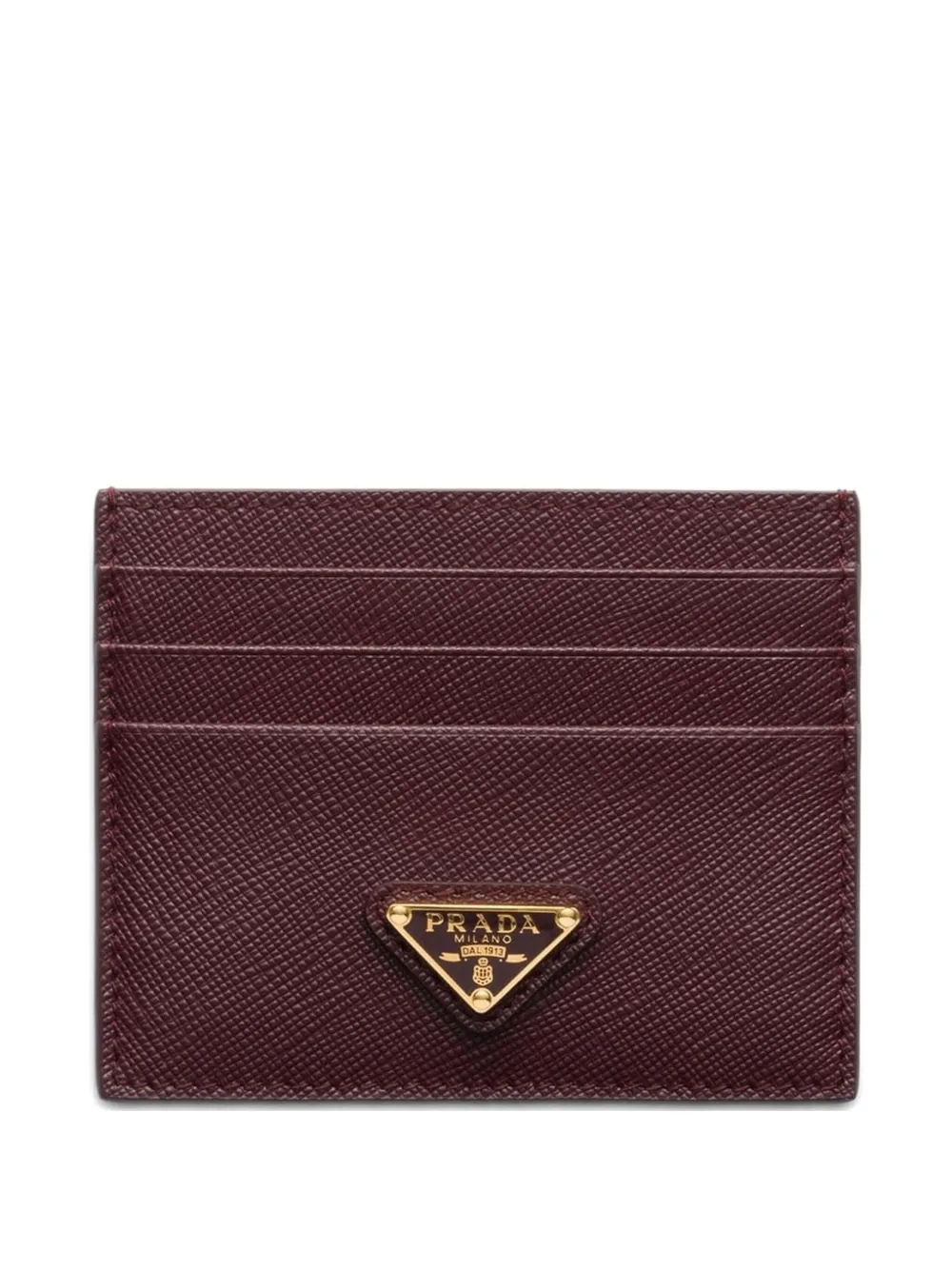 

Кардхолдер из сафьяновой кожи Prada, красный