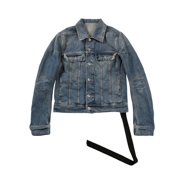 

Куртка Rick Owens DRKSHDW Giacca Denim Trucker Jacket 'Washed Indigo', синий