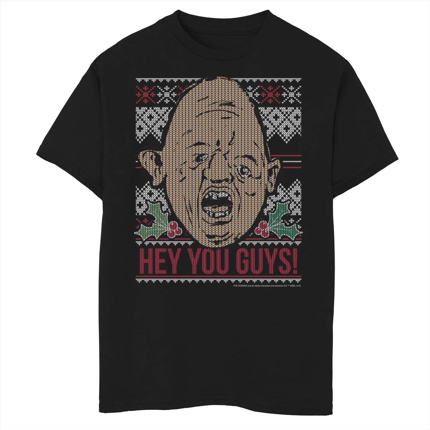 

Футболка «The Goonies Sloth» «Эй вы, ребята, уродливые» с рисунком в рождественском стиле для мальчиков 8–20 лет Licensed Character