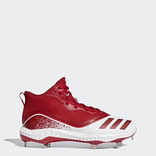 Мужские бейсбольные бутсы adidas Icon V Bounce, белый/красный — фото 3