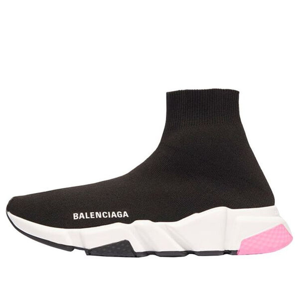 Кроссовки speed trainer 'black pink' Balenciaga, черный