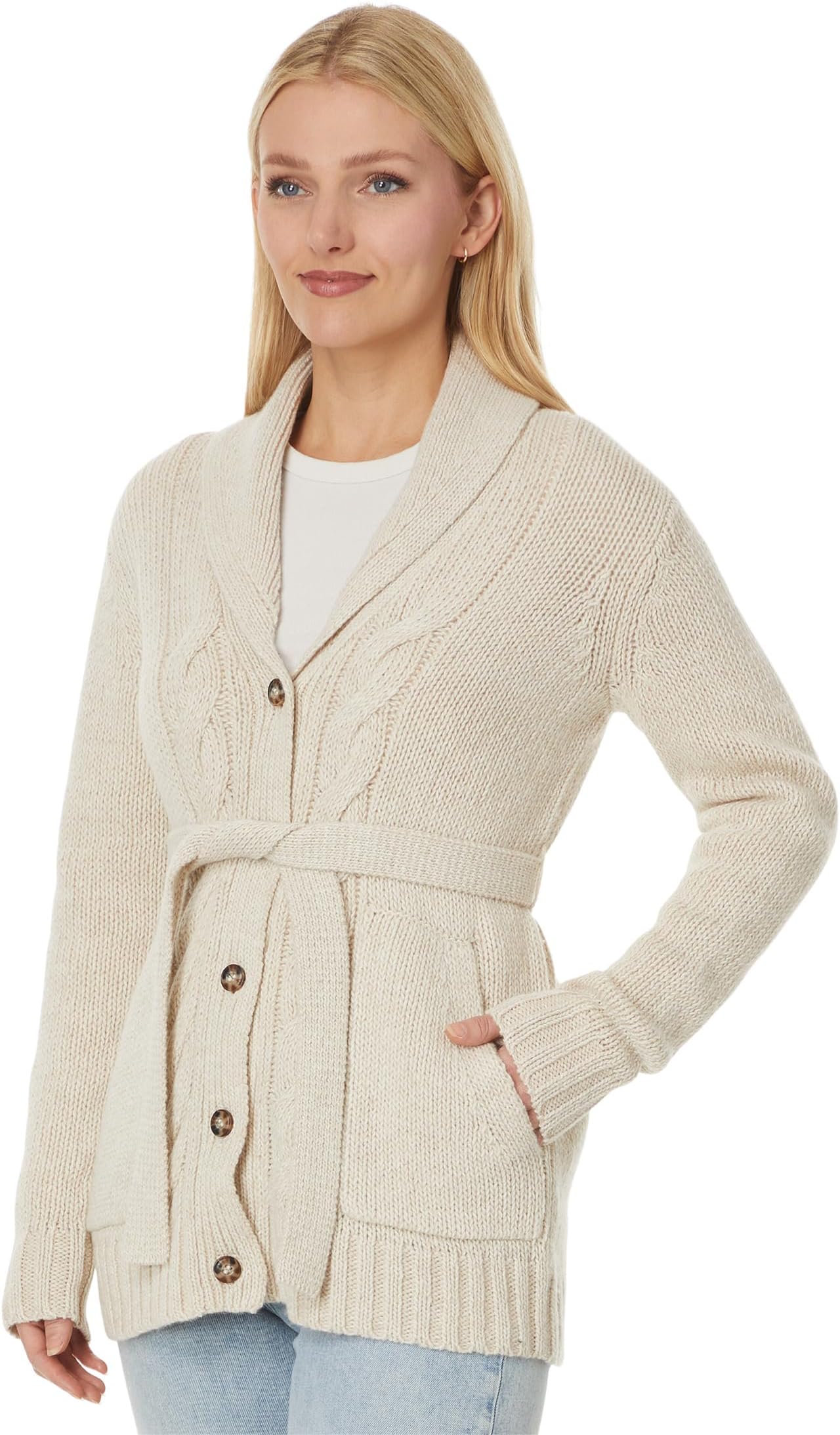 

Свитер Toad&Co Ginn Cable Cardigan, цвет Oatmeal