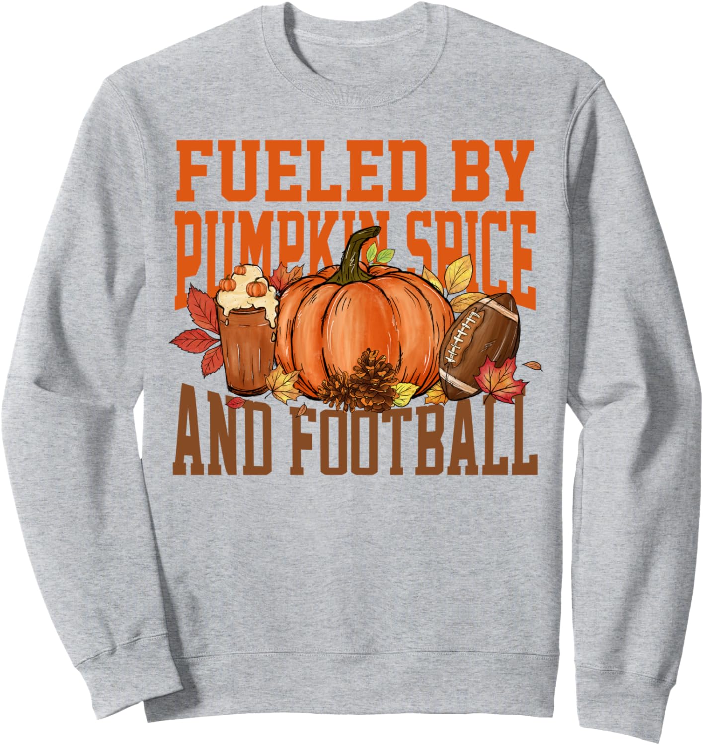 

Толстовка «Подпитываемся тыквенным латте и футболом» для осеннего сезона и Дня благодарения, серая Pumpkin Spice And Football, Серый, Толстовка «Подпитываемся тыквенным латте и футболом» для осеннего сезона и Дня благодарения, серая Pumpkin Spice And Foot