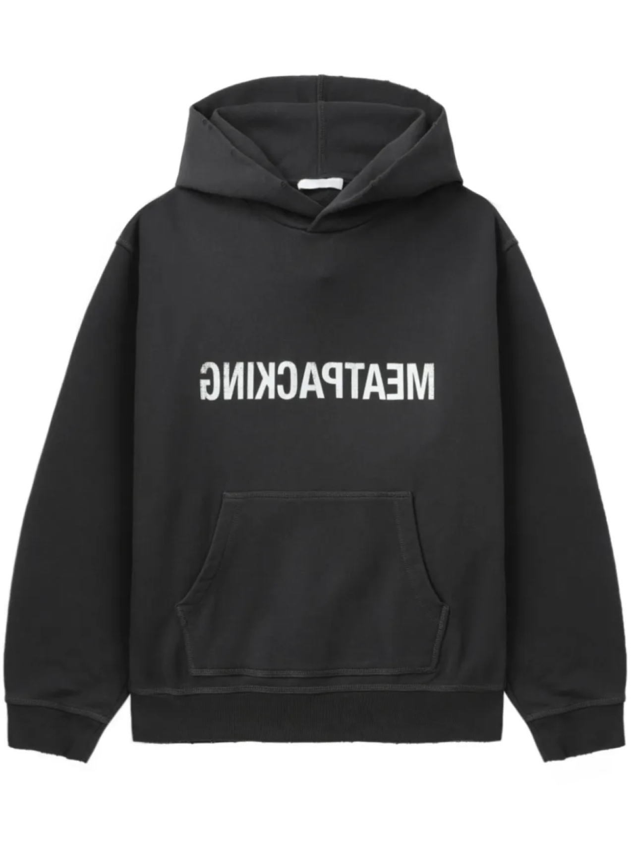 

Helmut Lang худи из коллаборации с Maison Kitsune, черный