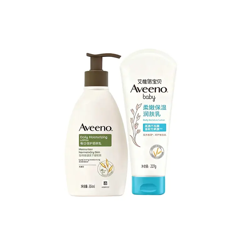 

Набор для ухода за губами Natural Oats для кожи, увлажняющий лосьон для осени и зимы 354 мл + бальзам для губ 4 г Aveeno, two-piece set: adults oats intensive moisturizing lotions 354ml+baby long-lasting hydrating moisturizing lotions 227g