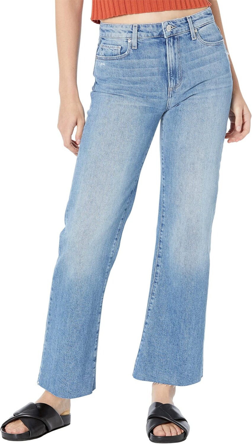 

Джинсы Paige Leenah Ankle Raw Hem in Carla, цвет Carla