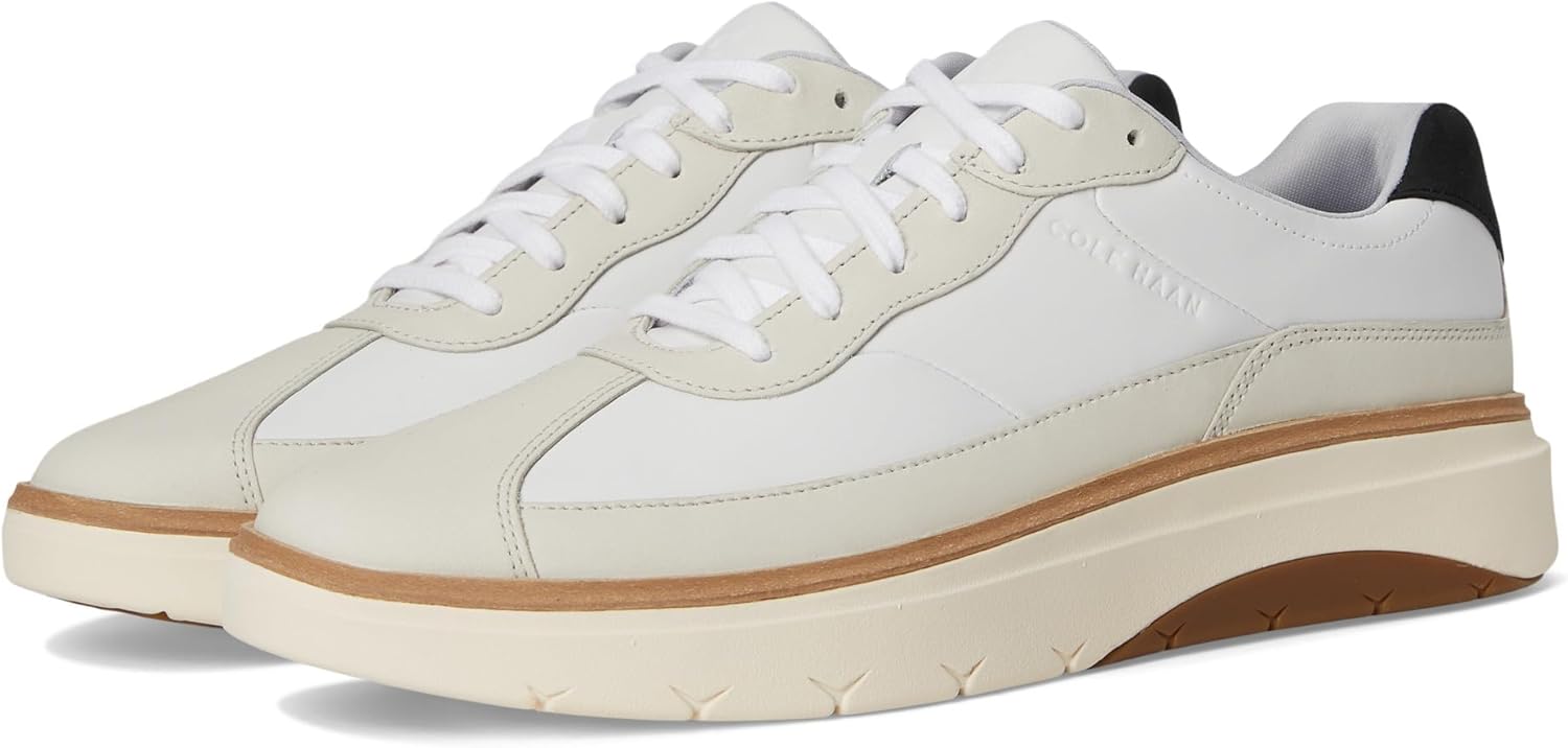 

Мужские кроссовки Cole Haan Grandpro Featherarc с зауженным носком, слоновая кость/белый/черный