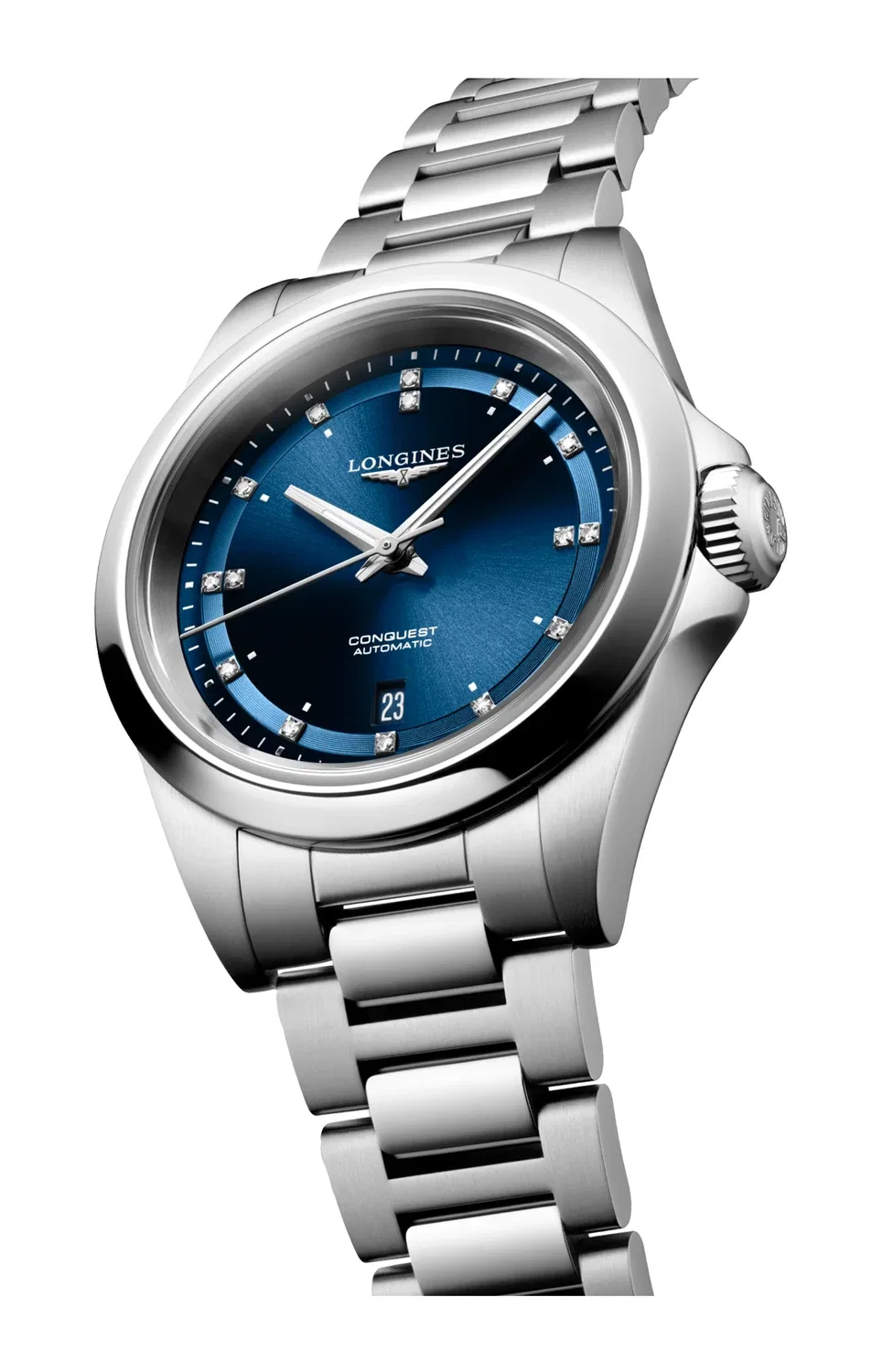 КОНКВЕСТ 30 ММ - L3.320.4.97.6 LONGINES, серебряный — фото 3