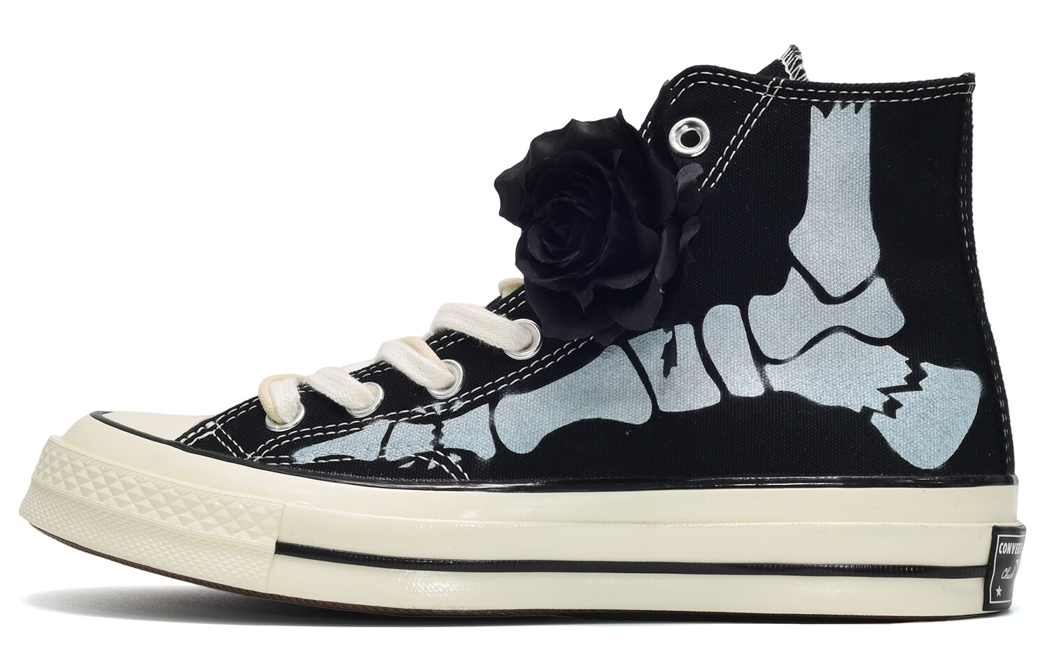 

1970-е годы. Кеды унисекс с высоким берцем, темно-серые. Converse