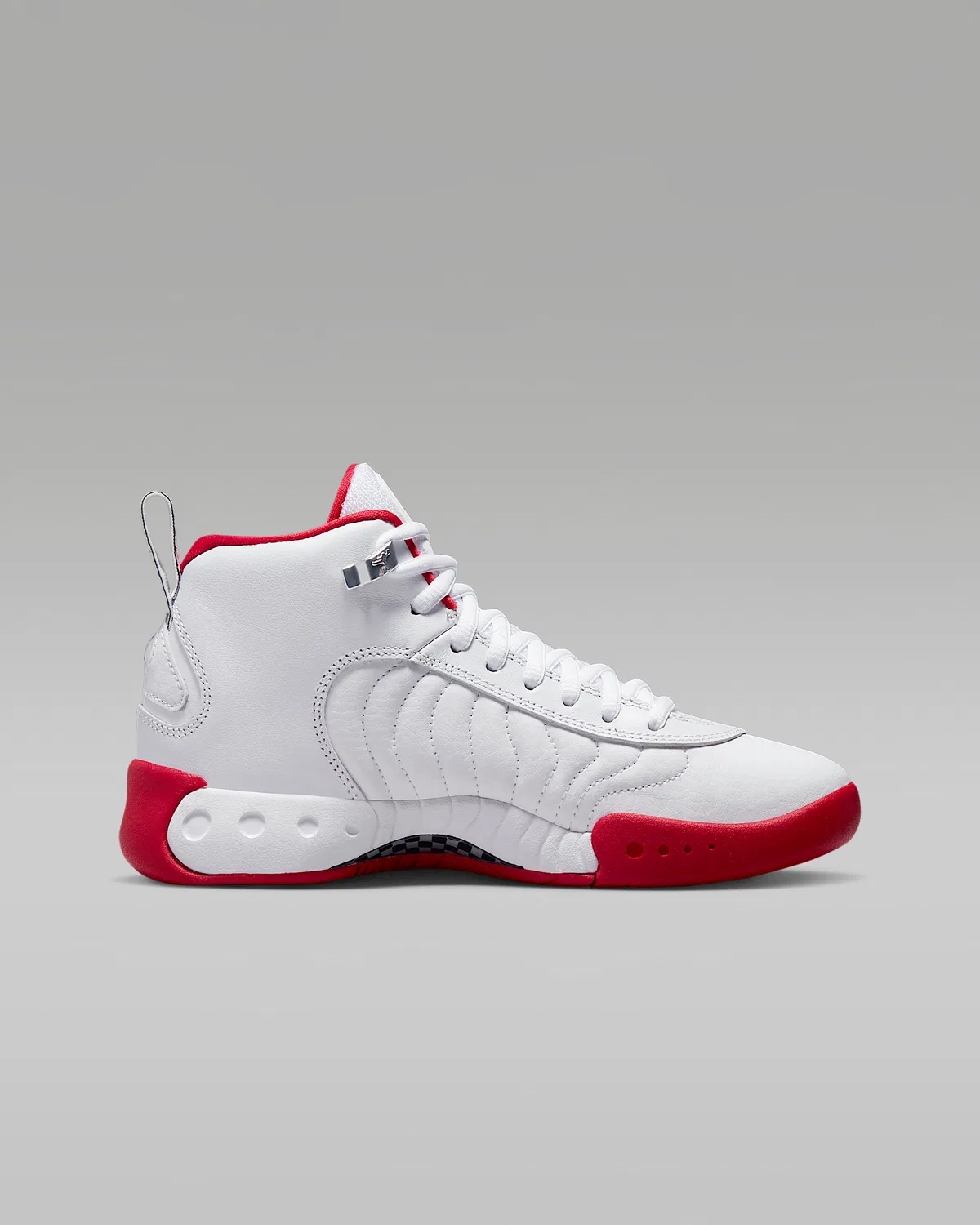 Кроссовки для старших детей Jordan Jumpman Pro, White/True Red/Metallic Silver/Black — фото 3