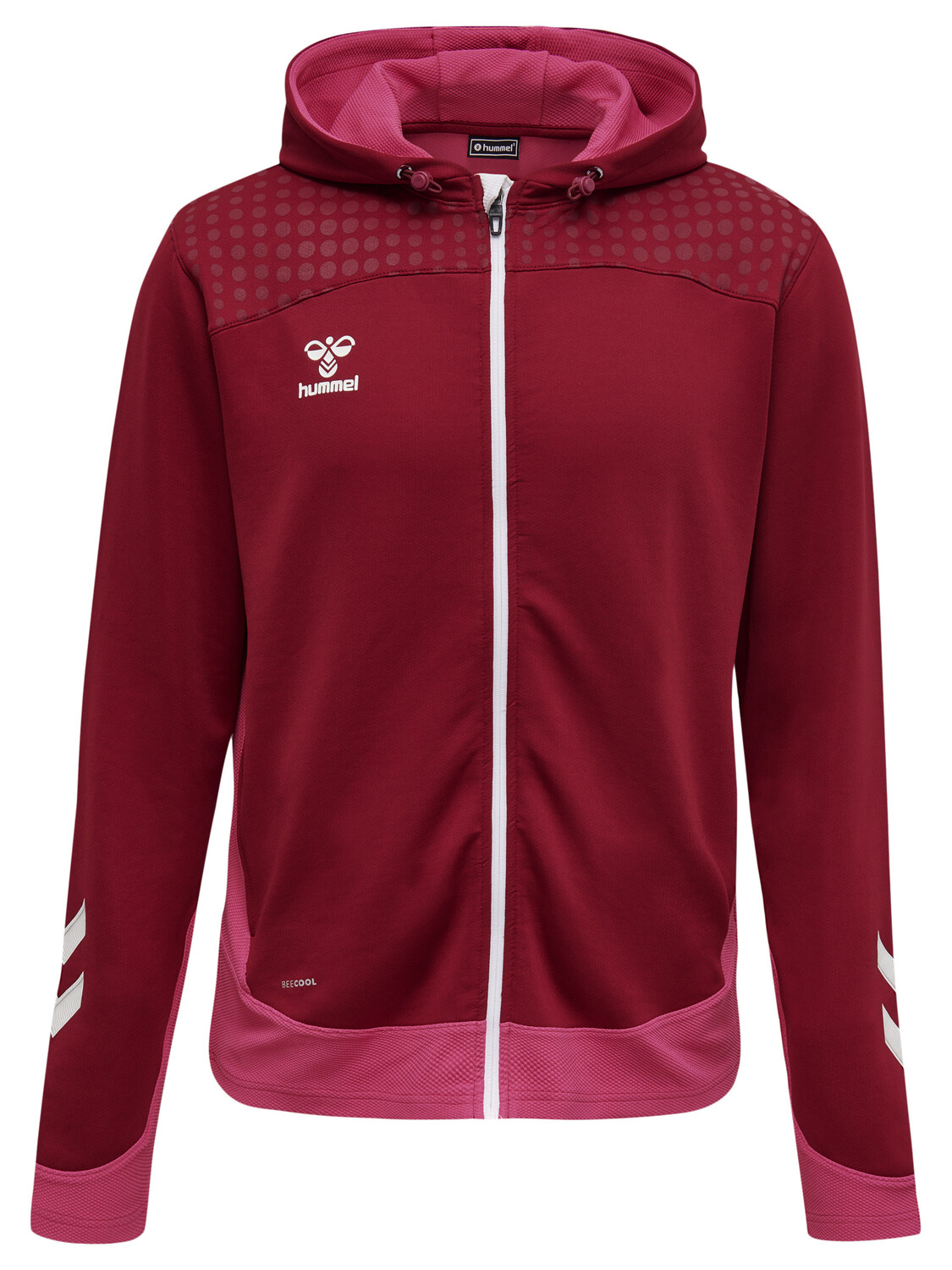 

Толстовка Hummel Hoodie Hmllead Zip Poly Hoodie, цвет BIKING RED