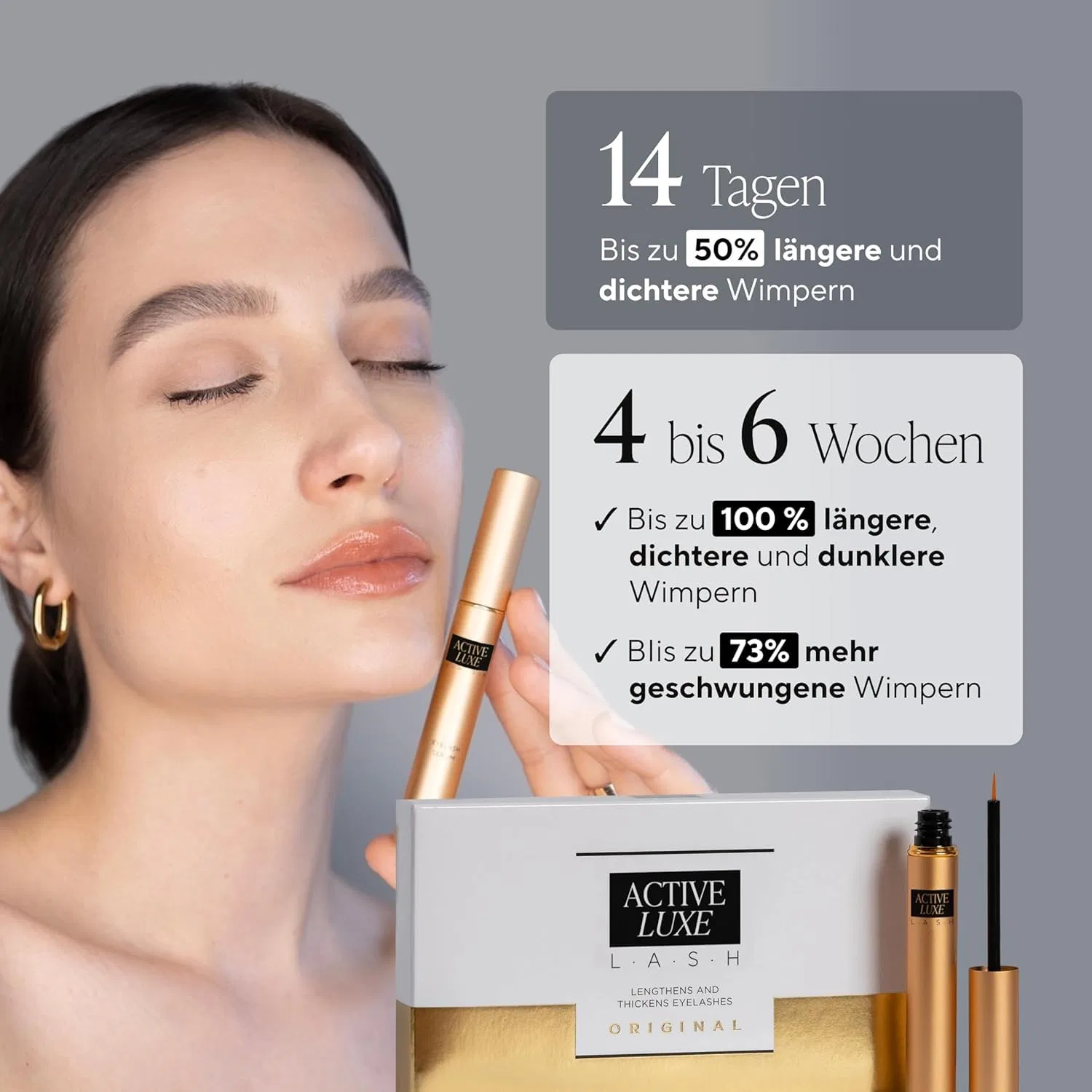 Сыворотка для ресниц «Active Luxe» без гормонов Activeluxe Cosmetics — фото 2